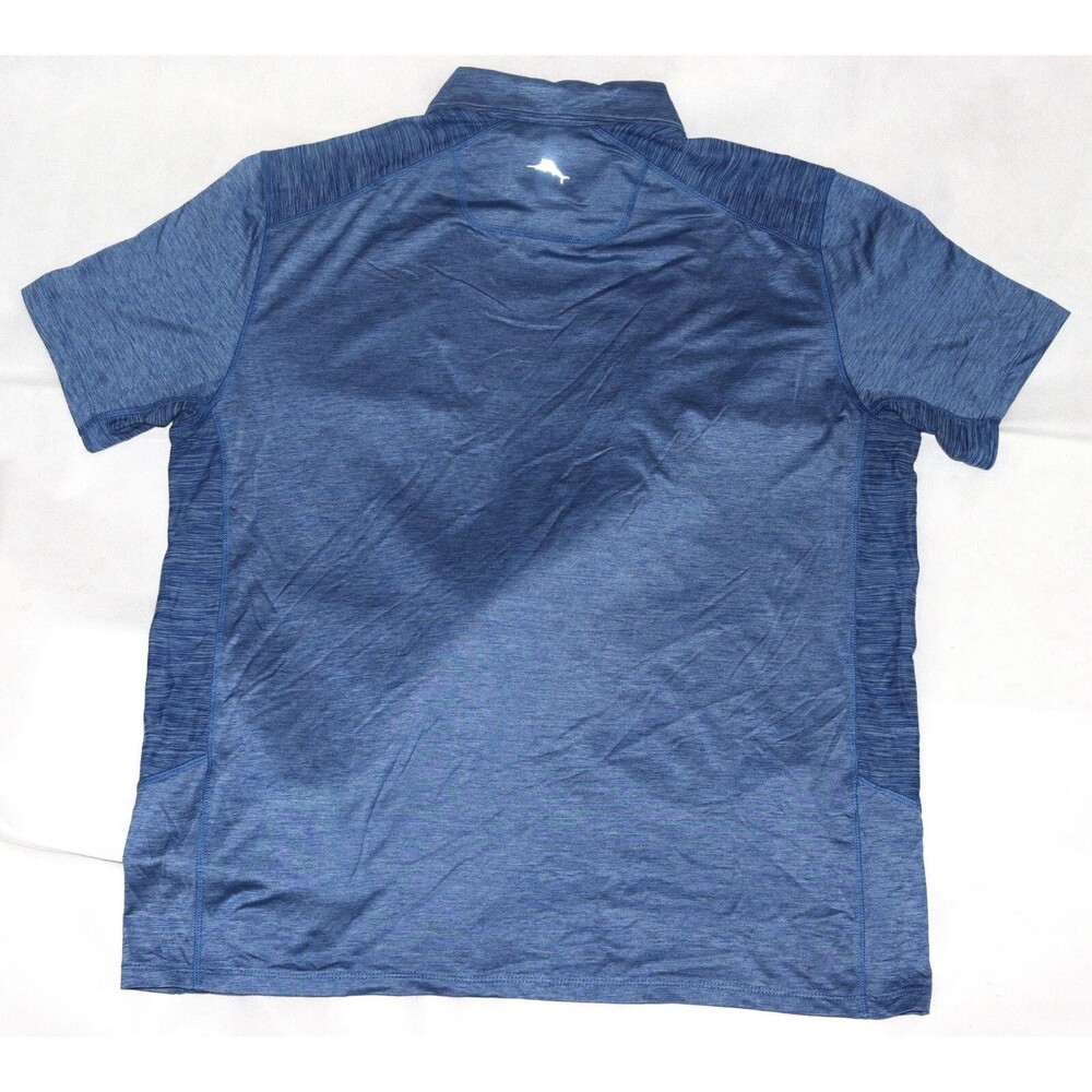 Tommy Bahama Island Zone Delray ST225201 Ocean Deep‎ Blue Polo Shirt Size Large - Picture 3 of 10